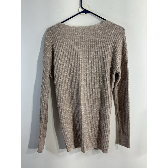 Womans Express Size XS Mauve Wrap Front Long Sleeve Pullover Sweater - Picture 2 of 8